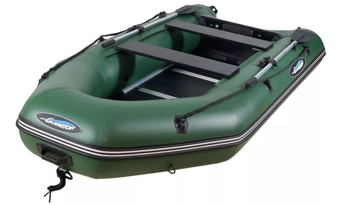 МОТОРНО-ГРЕБНАЯ ЛОДКА ПВХ GLADIATOR А 340 ТК С ФАНЕРНЫМ ПОЛОМ в Балашихе