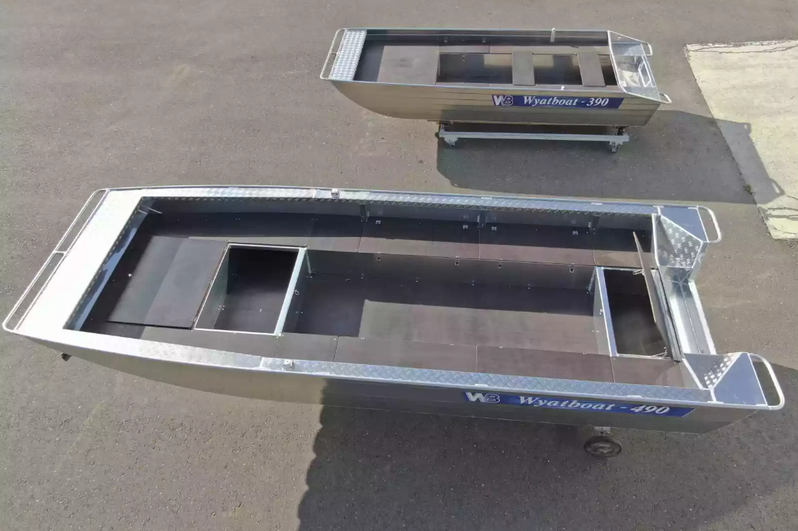 Алюминиевая лодка Wyatboat-490 Jonboat в Балашихе