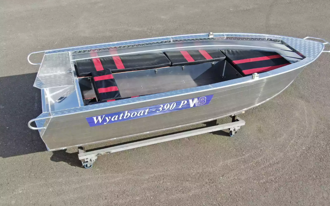Алюминиевая лодка Wyatboat-390РМ увеличенный борт в Балашихе