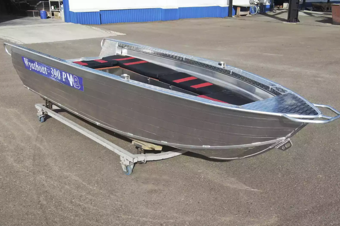 Алюминиевая лодка Wyatboat-390РМ увеличенный борт в Балашихе