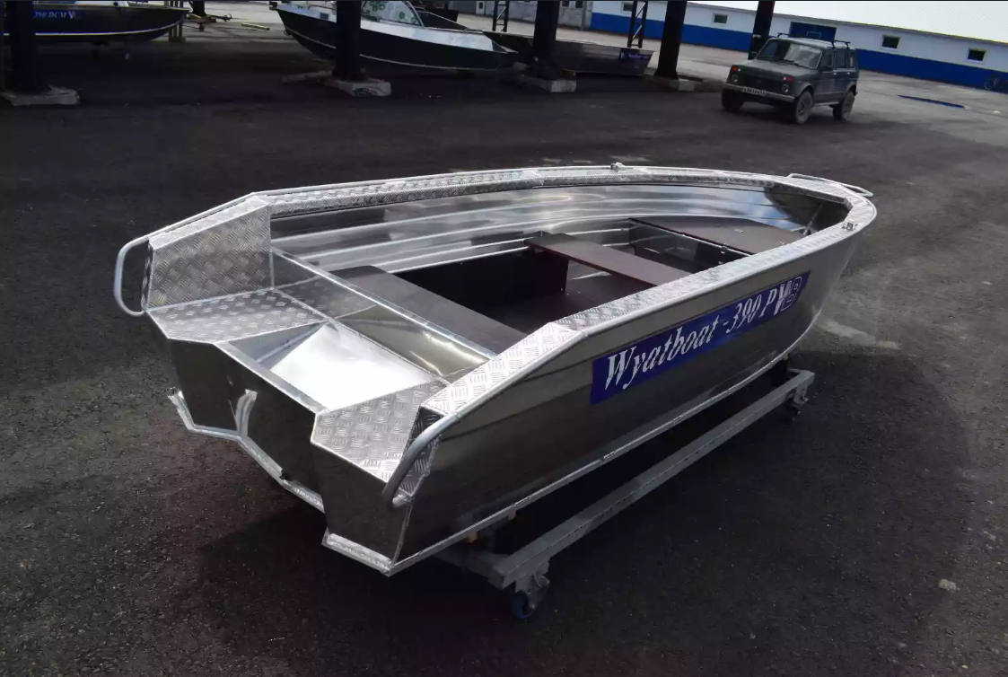 Алюминиевая лодка Wyatboat-390Р Увеличенный борт в Балашихе