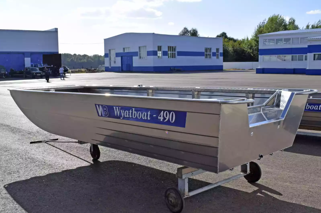 Алюминиевая лодка Wyatboat-490 Jonboat в Балашихе