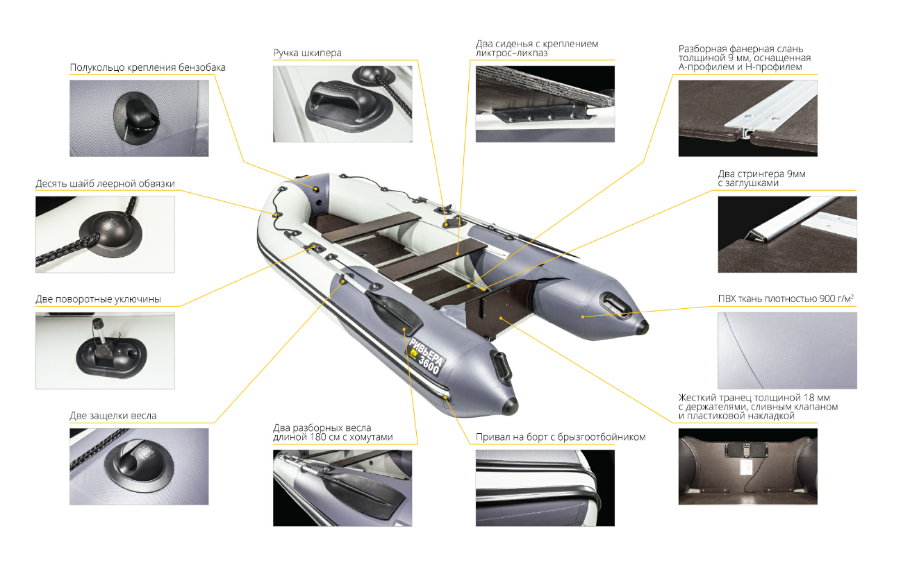 Лодка Ривьера Компакт 3600 СК в Балашихе