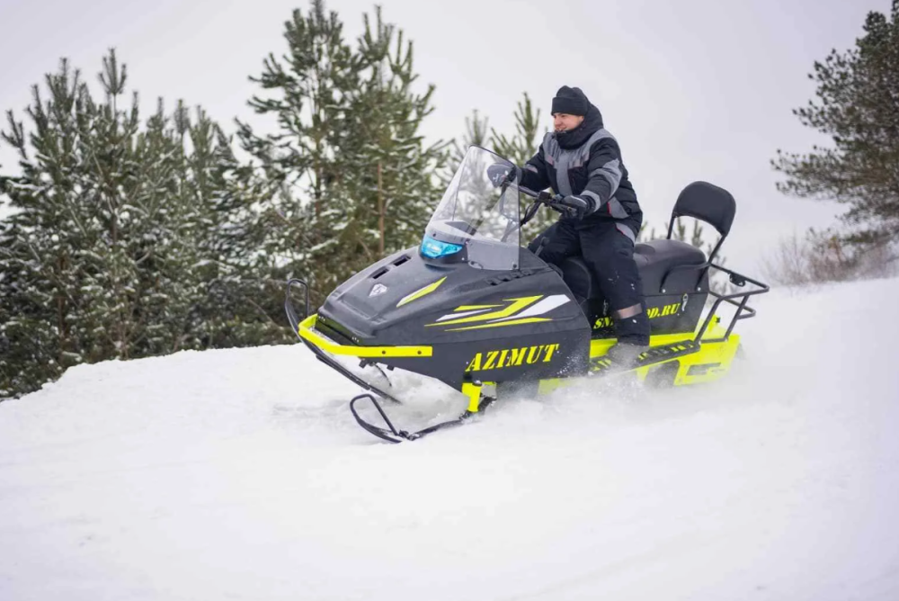 Миниснегоход Бурлак Азимут 24 л.с. , эл.запуск, реверс, тормоз гидравл, капот черный в Балашихе