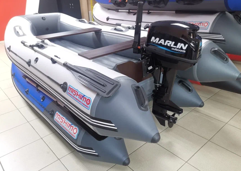 КОМПЛЕКТ ЛОДКА MISHIMO LITE 350 + МОТОР 9,8 Л.С. в Балашихе