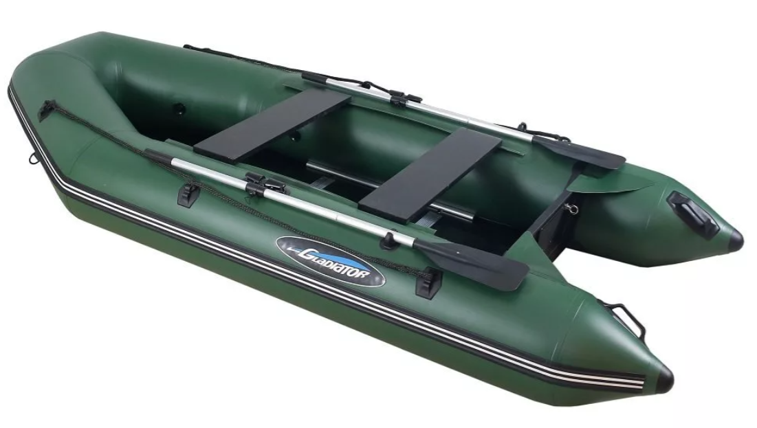 МОТОРНО-ГРЕБНАЯ ЛОДКА ПВХ GLADIATOR А 340 ТК С ФАНЕРНЫМ ПОЛОМ в Балашихе