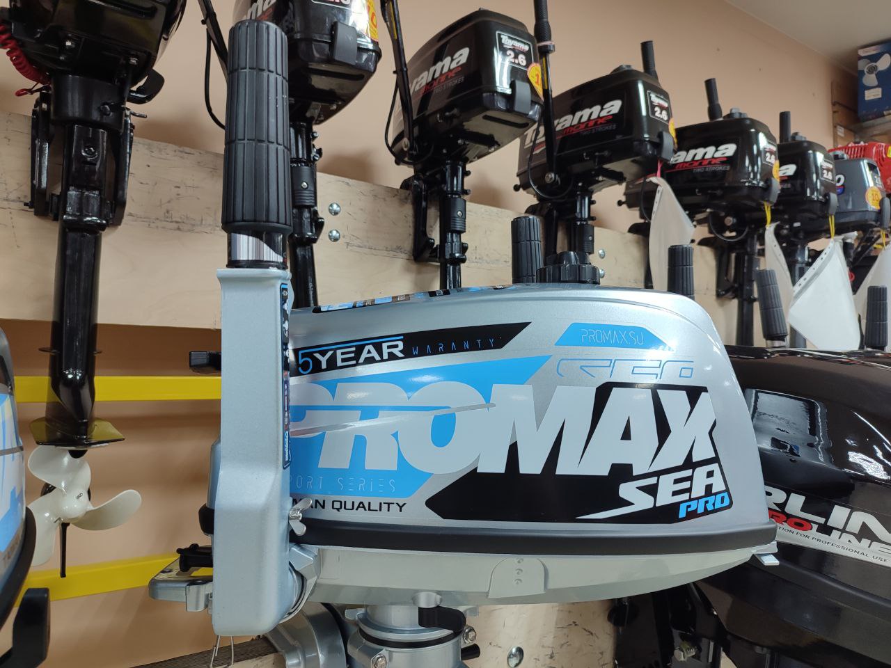 Лодочный мотор PROMAX SP5FHS (внешний бак 12 л) в Балашихе