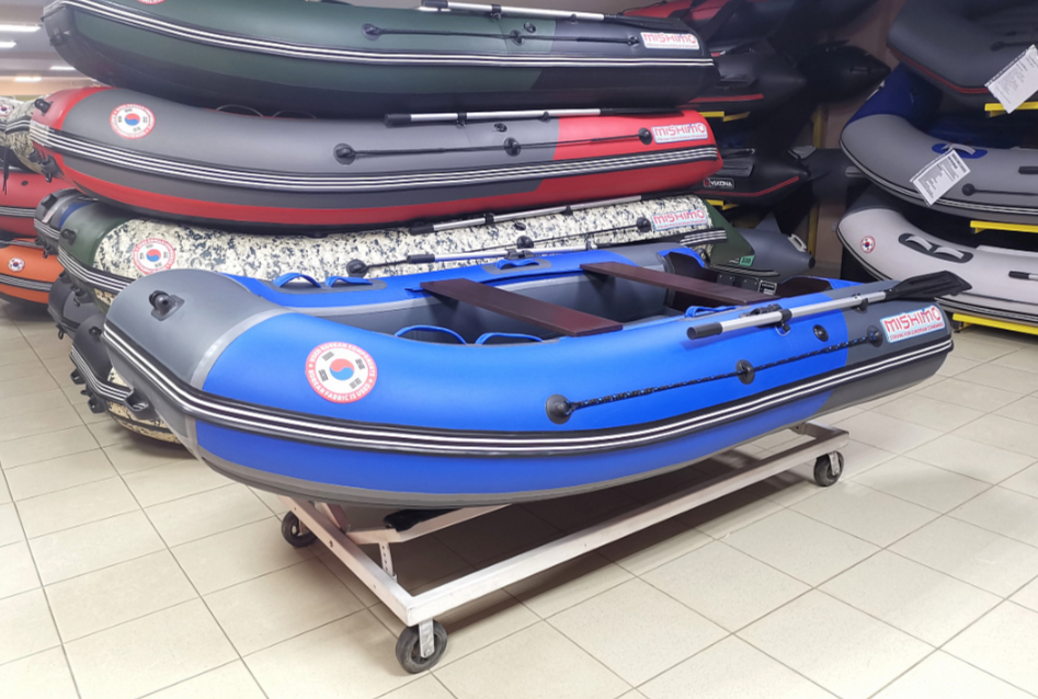 КОМПЛЕКТ Лодка MISHIMO PRO 350 + ЛОДОЧНЫЙ МОТОР MARLIN MP 9.9 (20) AMHS PRO в Балашихе