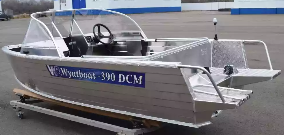 Алюминиевая лодка Wyatboat-390 DCM Увеличенный борт в Балашихе