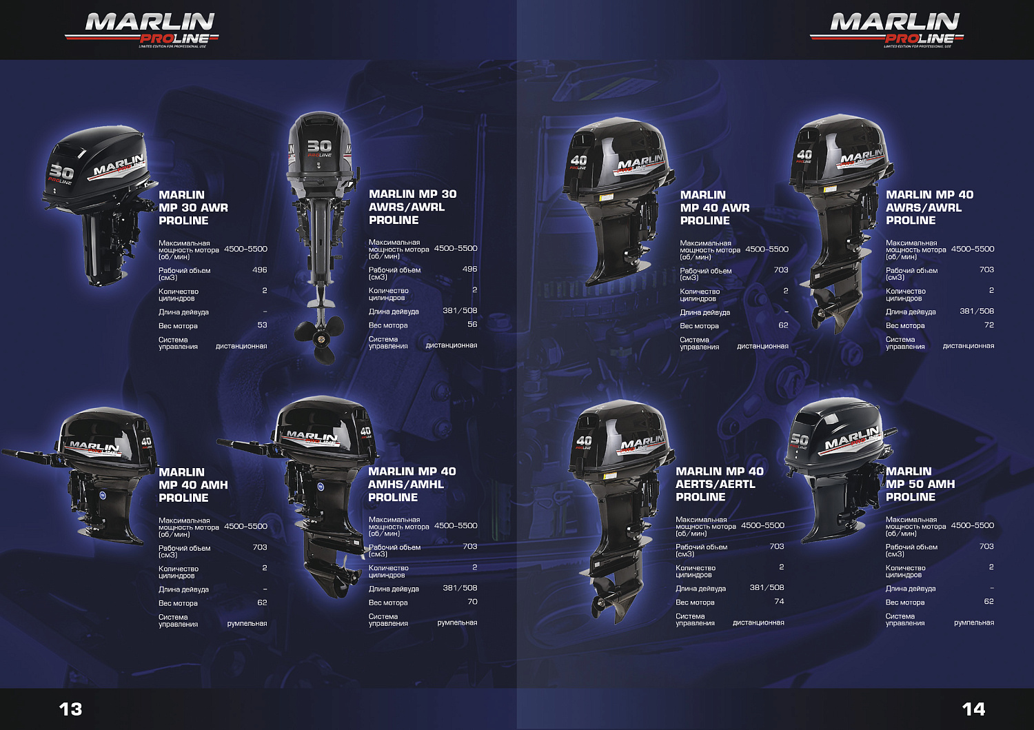 Лодочный мотор MARLIN PROLINE MP 9.9 (20) AWRL FORCE в Балашихе