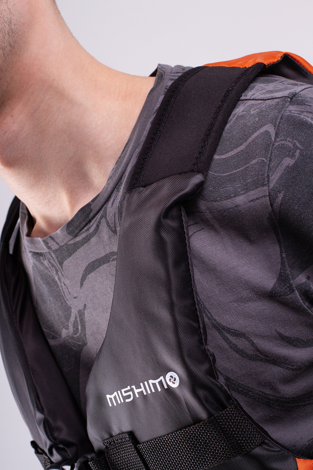 Жилет спасательный MISHIMO PRO Премиум качества Черно-оранжевый в Балашихе