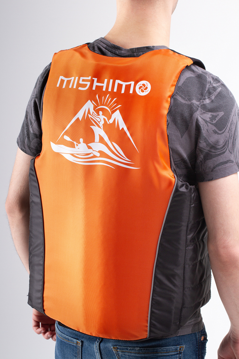 Жилет спасательный MISHIMO PRO Премиум качества Черно-оранжевый в Балашихе